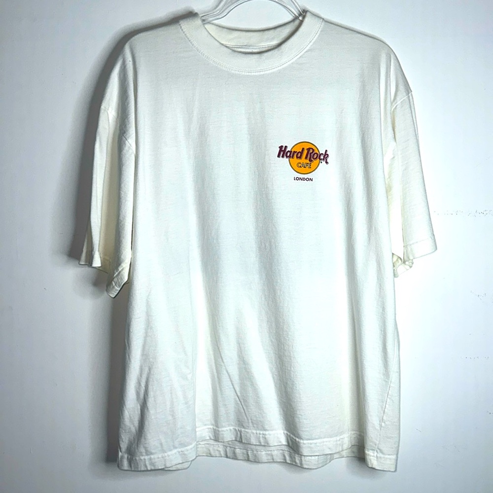 Hard Rock Cafe London Heavyweight T-Shirt in Ivory